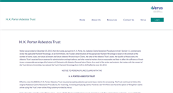 Desktop Screenshot of hkporterasbestostrust.org